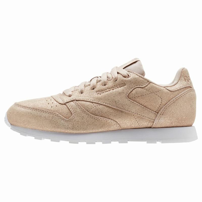 Tenisi Reebok Classic Leather Fete Aurii/Albi Romania TP8116US